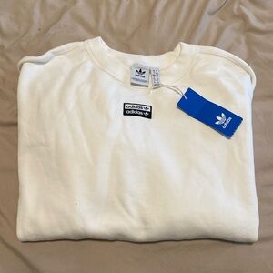 BNWT white Adidas’s crewneck